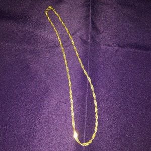 17 inch gold rope chain